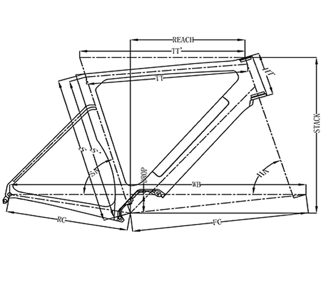 700X42c Carbon Electric Road Bike Frame