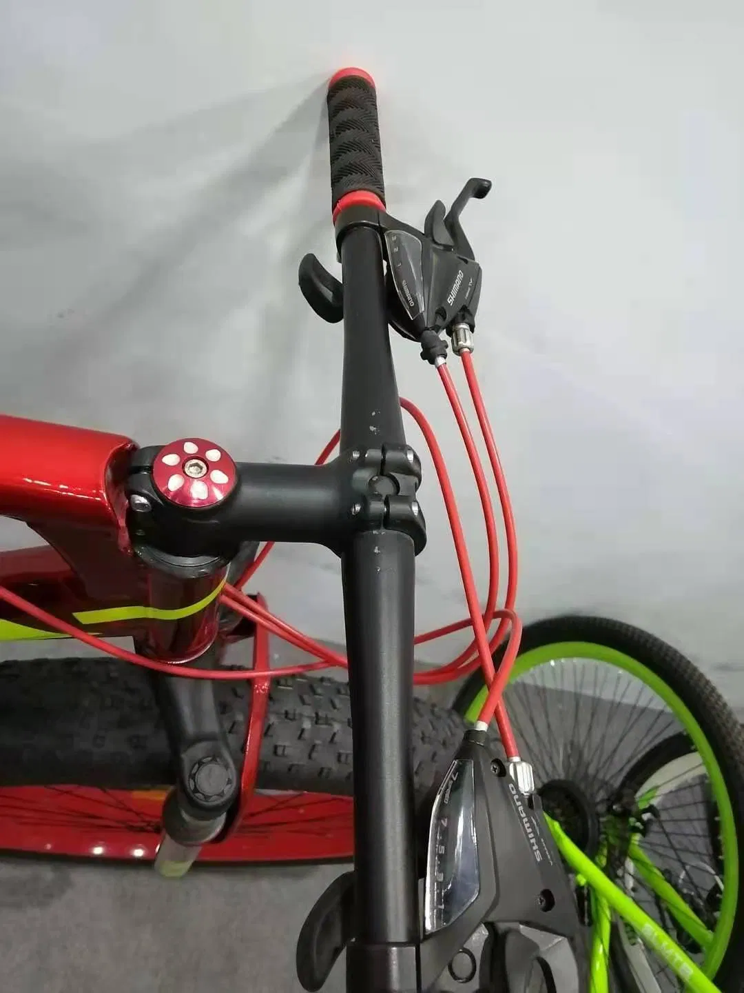 26 Inch Full Suspension Carbon Fat Tire Snow Road Downhill Mountain Bike