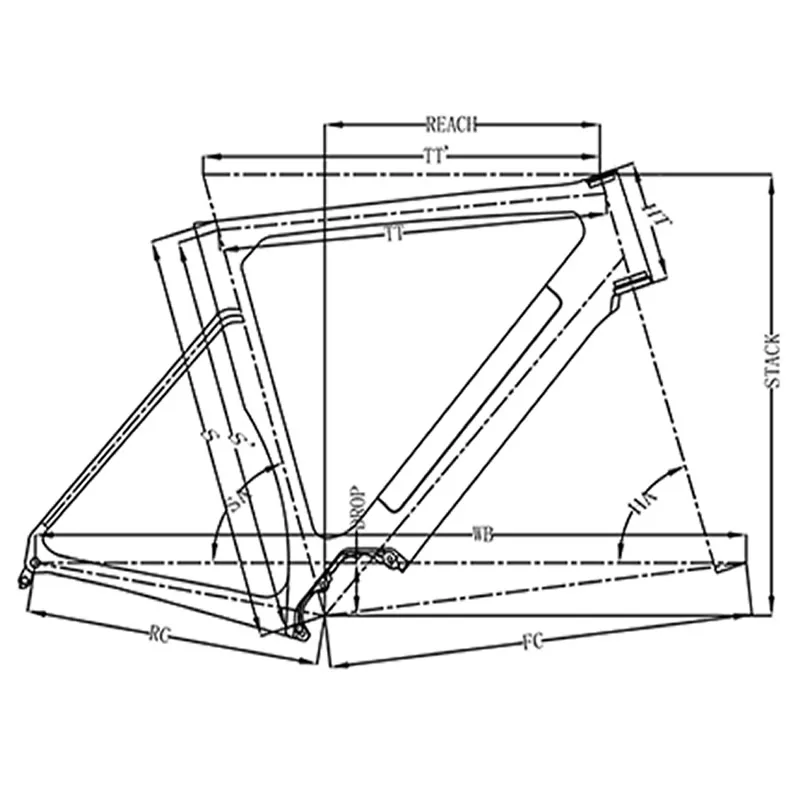 Bafang Lightweight Electric 700c Carbon E-Road Bike Frame