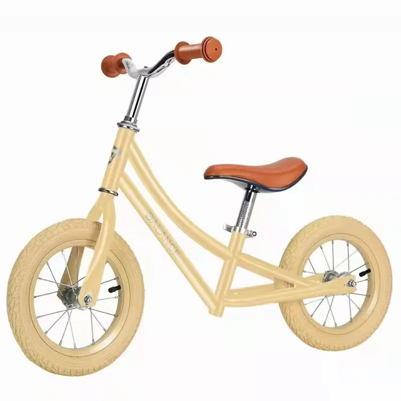 Children′s Push Bike 12 Inches with Brakes Children′s Balance Bike High Carbon Steel Frame Children′s Toddler Balance Bike