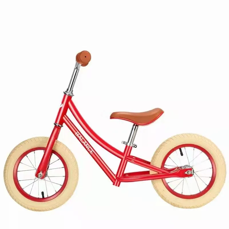 Children′s Push Bike 12 Inches with Brakes Children′s Balance Bike High Carbon Steel Frame Children′s Toddler Balance Bike