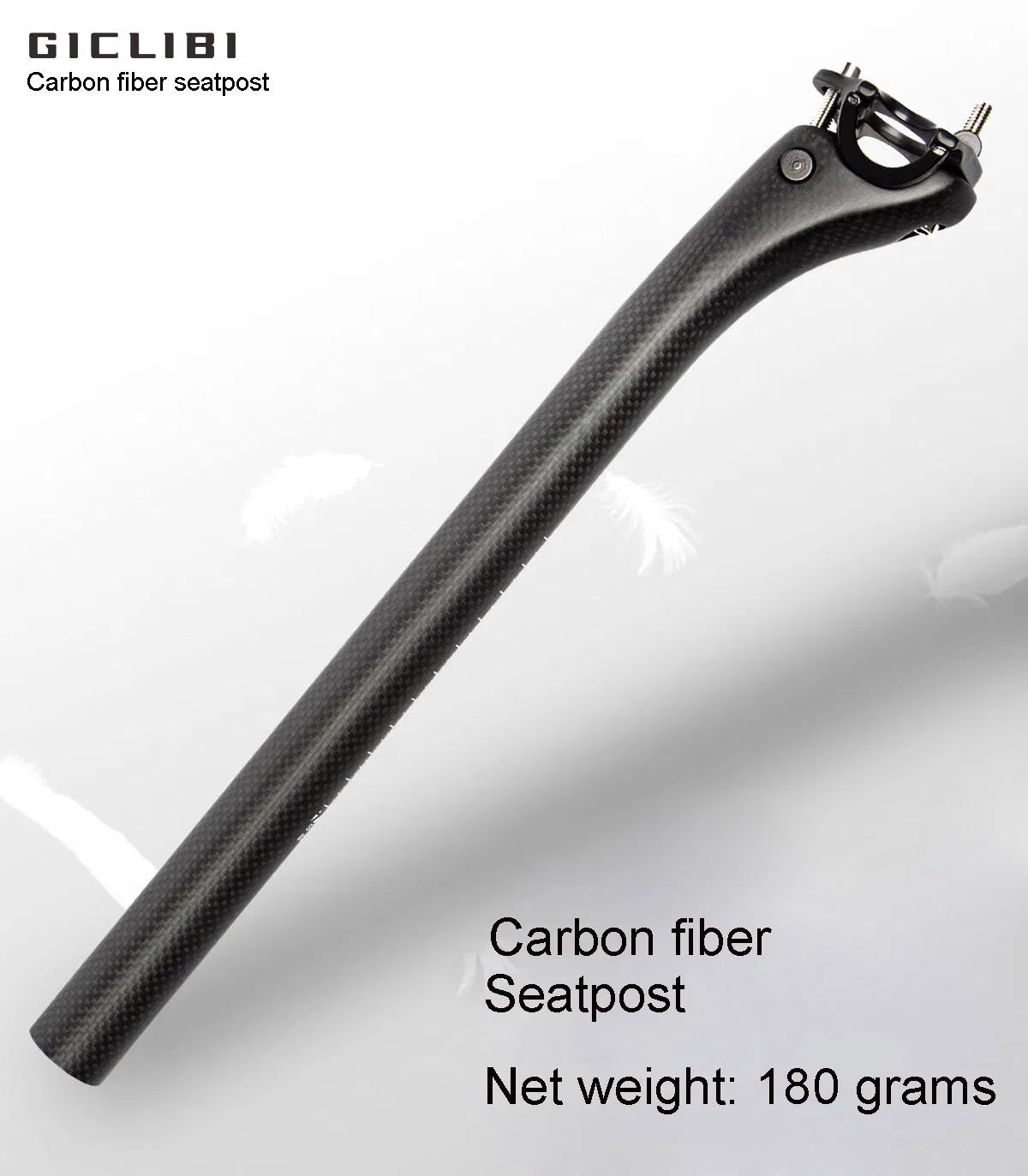 Giclibi Carbon Seatpost MTB Road Bike Carbon Fiber Seatpost Drop Handle Bar