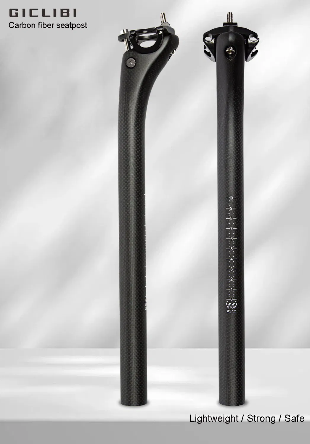 Giclibi Carbon Seatpost MTB Road Bike Carbon Fiber Seatpost Drop Handle Bar