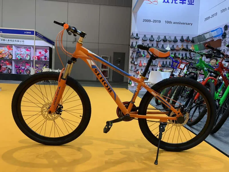 Suspension Fork MTB, High-Carbon Steel Frame Mountain Bicycle with Disc Brake (057)