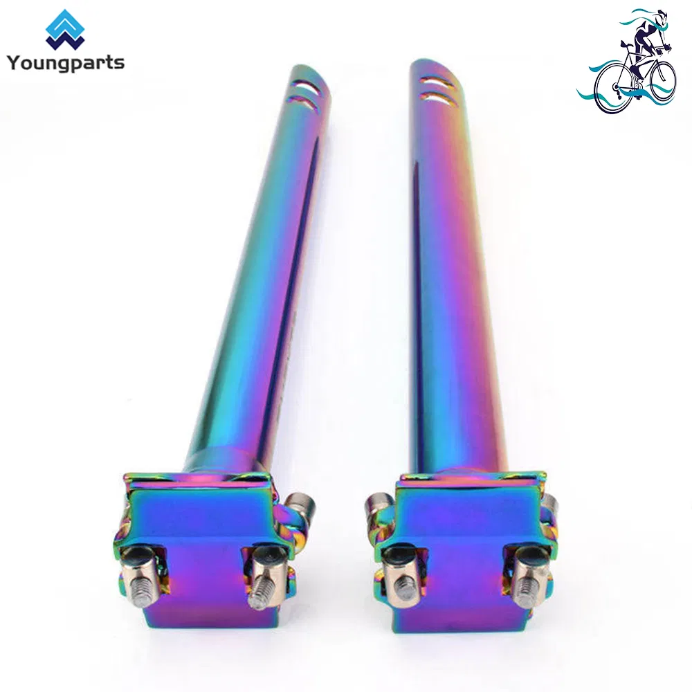 Youngparts Jumbo Size 600mm Black 31.8/33.9/34.9mm Carbon Saddle Post Carbon Fiber Seat Post for Folding Bicycle